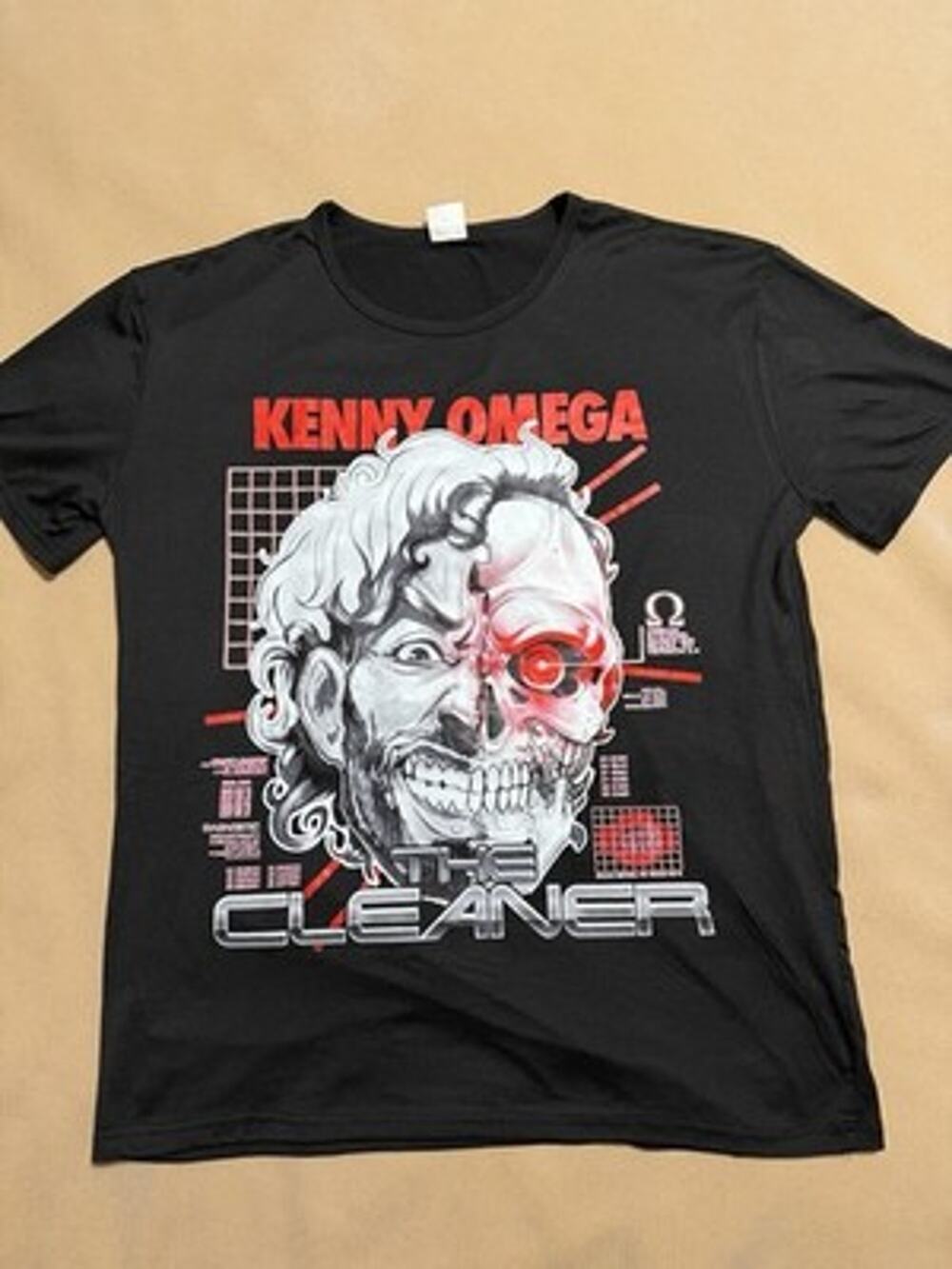 Men’s 2XLarge Kenny Omega “The Cleaner” Graphic T-Shirt Black Wrestling Tee